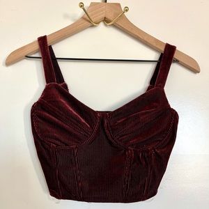NEW Velvet Corset Top